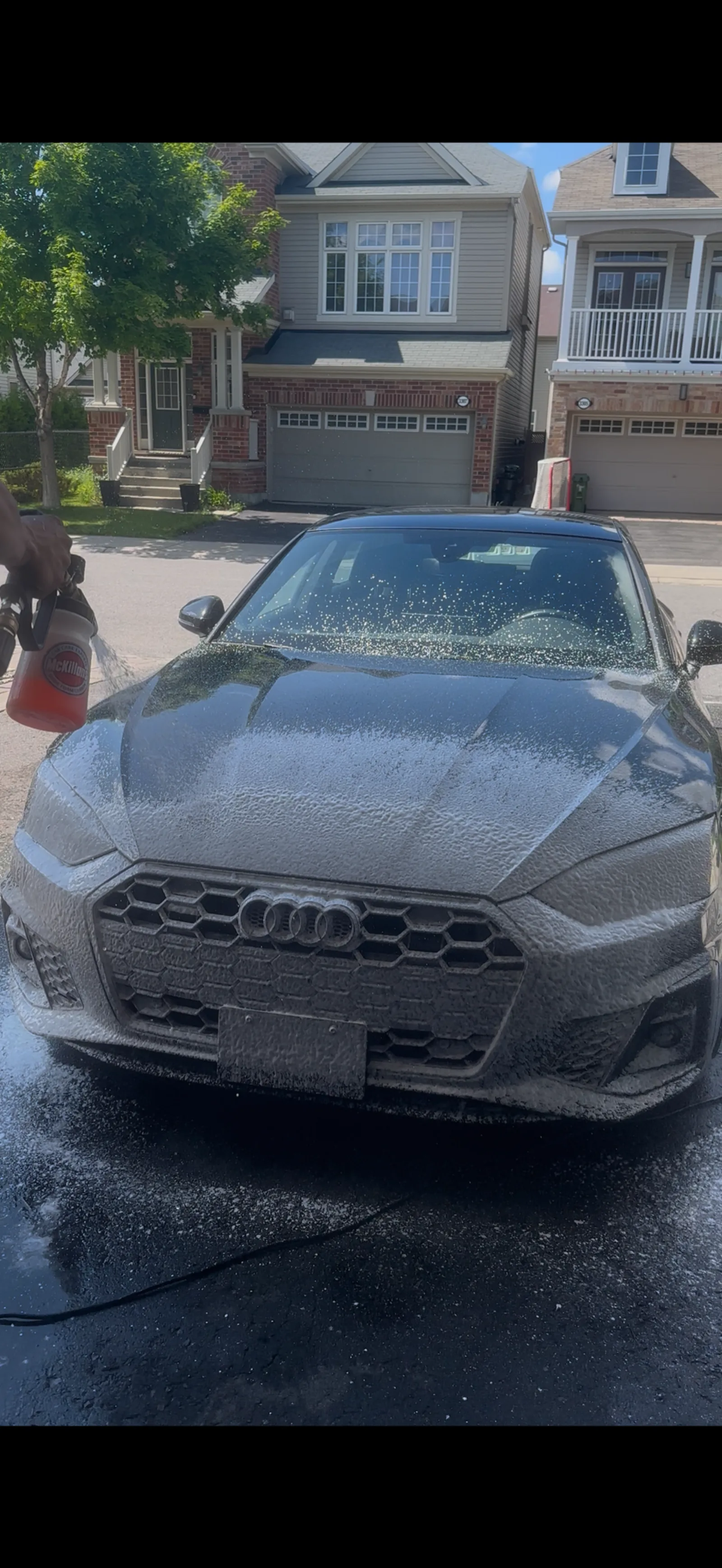 Audi A5 foam wash exterior